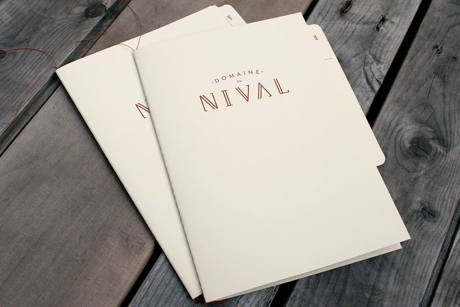3399 : Domaine du Nival - Identité et imprimé
